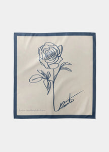 mascada de rosa estilo Hermes