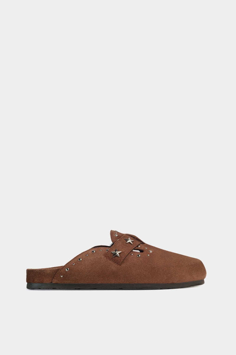 Clogs de gamuza comodos para la playa estilo birkenstock