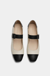 Balerinas y Flats para Mujer color blanco y negro