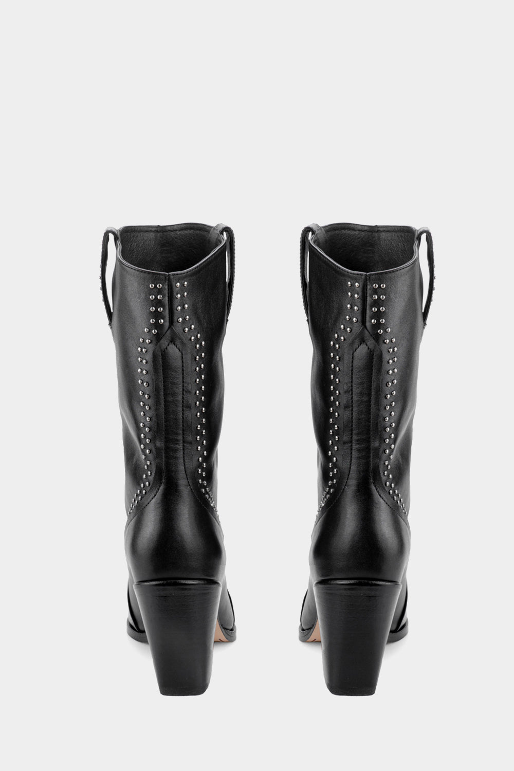 botas negras de piel perfectas para vestidos cortos