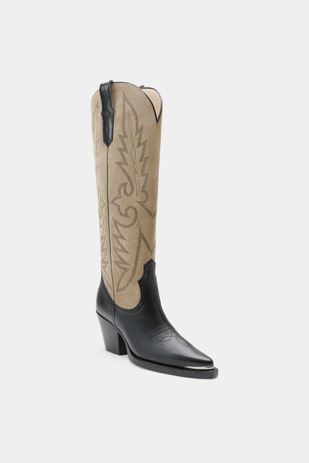 Botas estilo cowboy con tacón medio y punta metálica – calzado artesanal de lujo Dante.