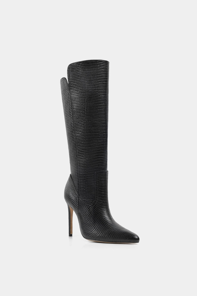 botas altas con tacón de aguja sexy
