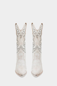 botas western color blanco