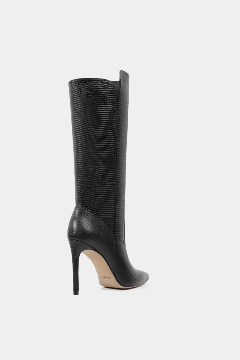 botas de tacon alto color negro par mujer estilo tom ford