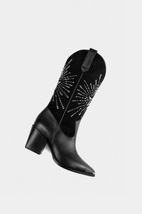 fortunes black leather boots 