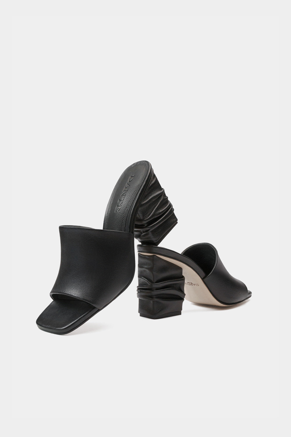 plataformas de zapatillas de tacon de piel estilo miu miu