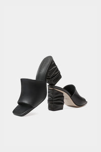 plataformas de zapatillas de tacon de piel estilo miu miu