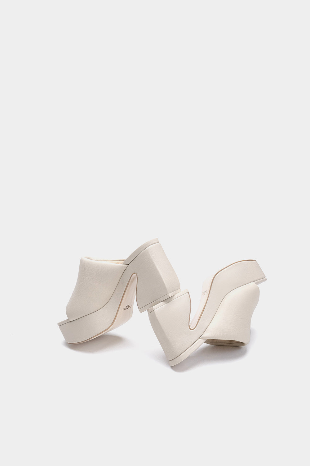 sandalias de plataforma color perla