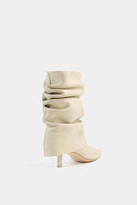 Ankle boot fashion in style of miu miu heel kitten