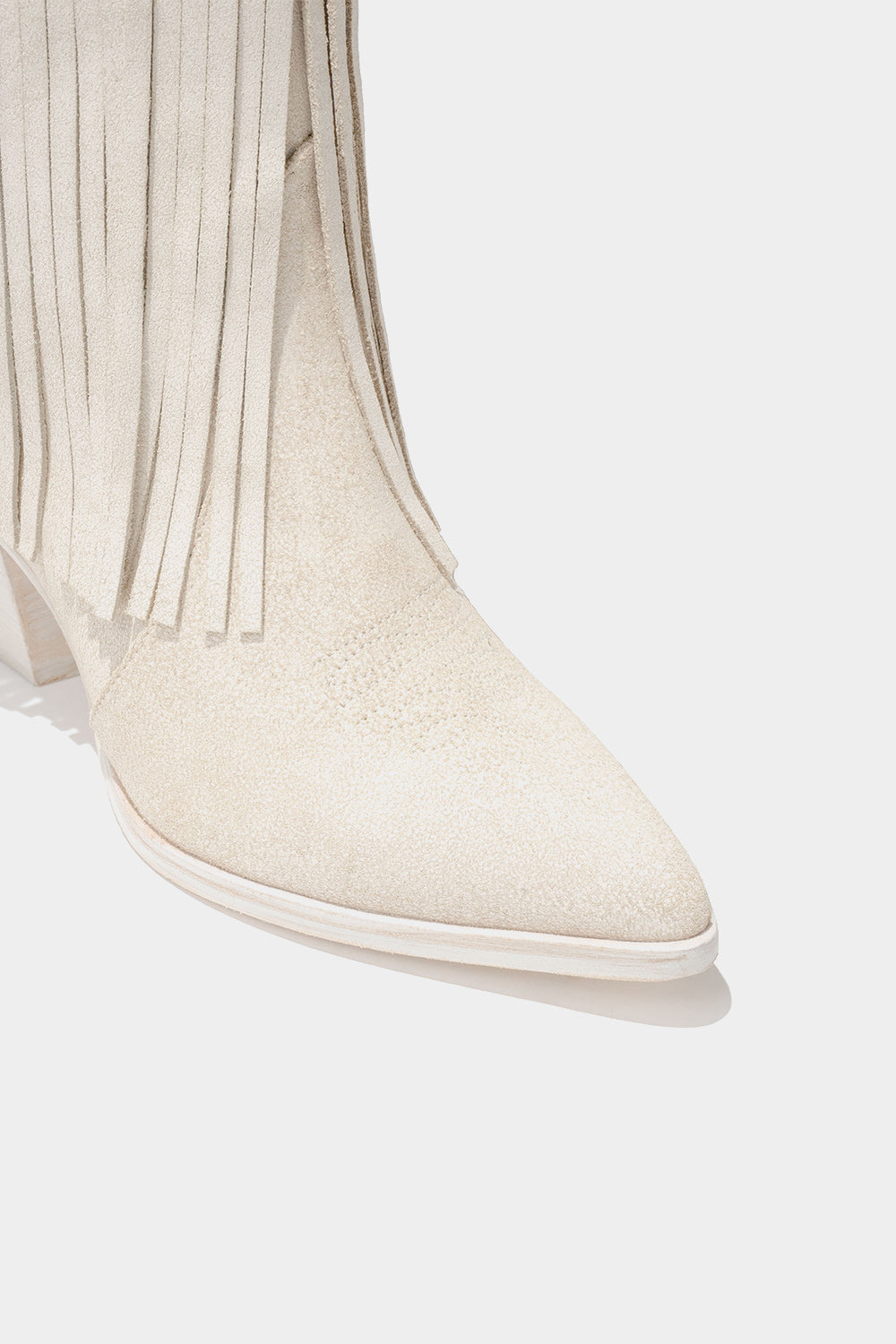 botas de piel blancas