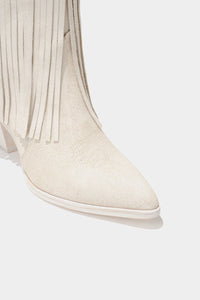 botas de piel blancas