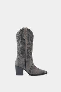 botas western de mezclilla estilo luis vuitton