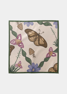 mascada de mariposas estilo hermes