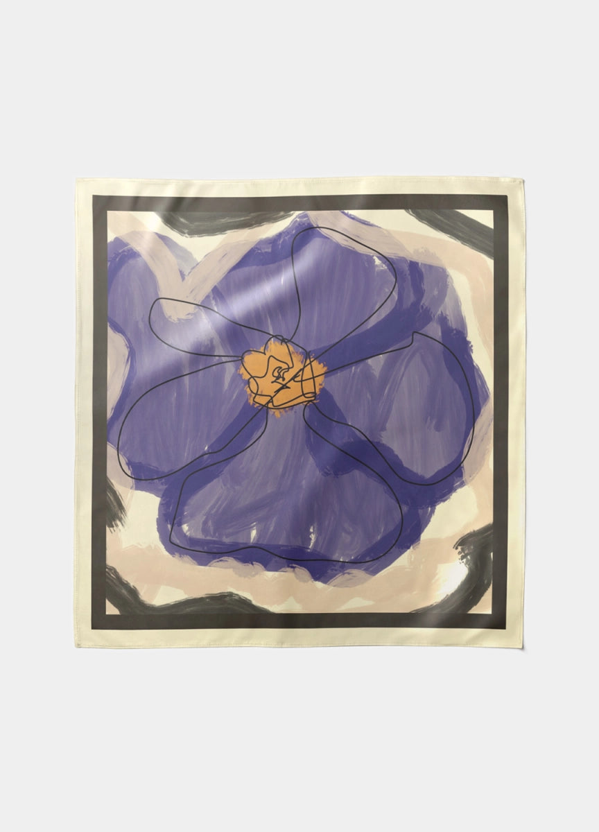 mascada florarl estilo hermes