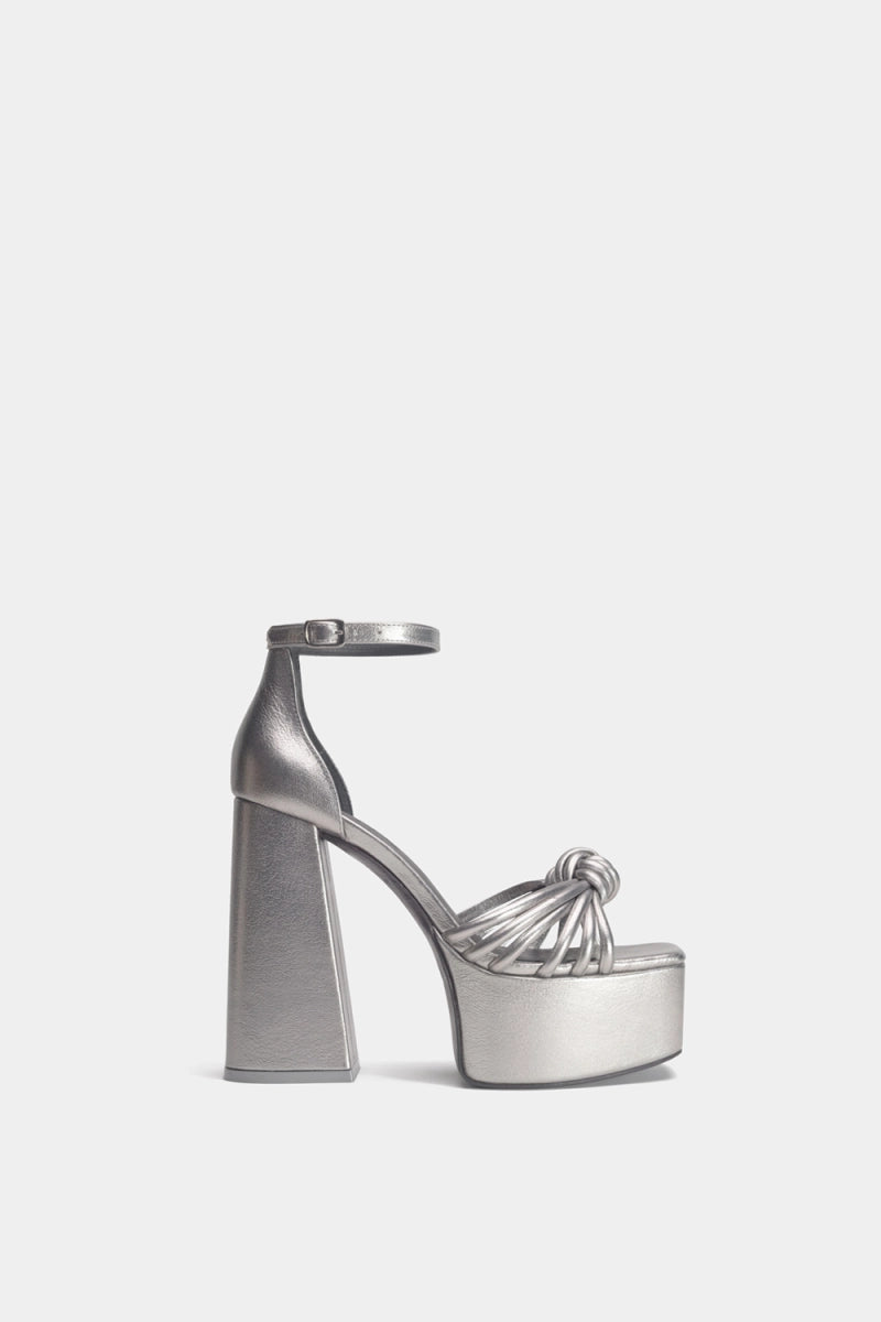 Plataformas plateadas | silver para mujer