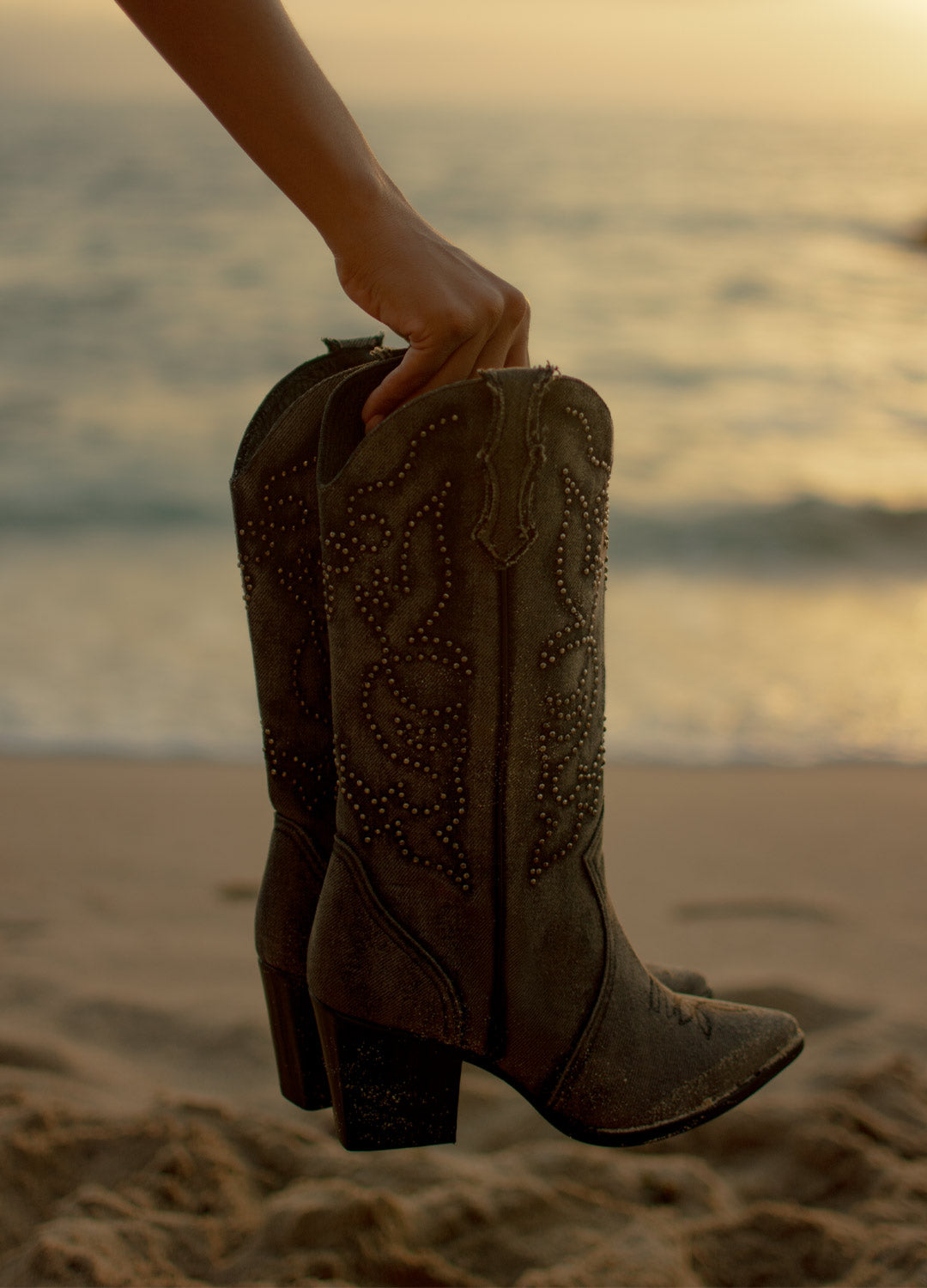 botas de mezclilla para la fiesta western
