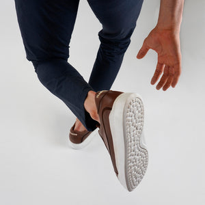 Zapato tennis de piel hecho en León Guanajuato.